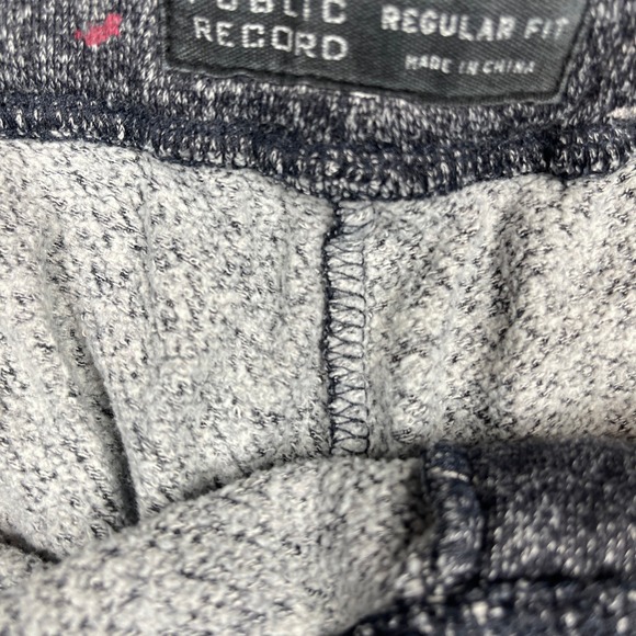 PUBLIC RECORD Terry Shorts Mens‎ Large Fish Shark AOP Drawstring Waist Knit - Picture 5 of 11